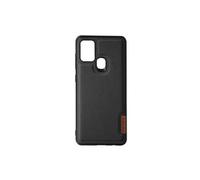 Coque pour Samsung Galaxy A21s Rigide Dos Tissu Série Fino Noir