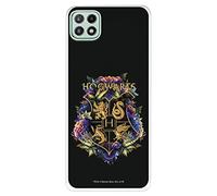 Coque pour Samsung Galaxy A22 5G Officielle Harry Potter Poudlard Floral Transparent pour protéger Votre téléphone Portable Coque Samsung en Silicone Souple avec Licence Officielle Harry Potter