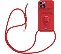 Coque pour Samsung Galaxy A22s /A22 5G avec Cordon de Collier,Coque Protection Camera Slide Case TPU Bumper avec Anneau Rotatif a 360 degres Silicone Coque avec Slot Card Holder Housse