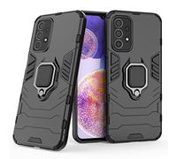 Coque pour Samsung Galaxy A23 / M23 Housse Antichoc avec Anneau Rotatif Aimant Etui Magnétique Rigide Dure Armure Bague Support Armure Renforcée (Samsung Galaxy A23 / M23, Noir)