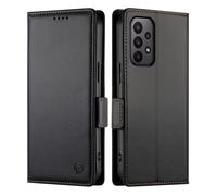 Coque pour Samsung Galaxy A23/M23/M13 4G 6.6"" Housse Pochette Fermeture Magnétique en Cuir PU Portefeuille Etui de Protection,Noir