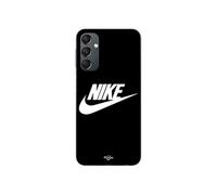 Coque Pour Samsung Galaxy A24 Nike Logo Blanc Front Noir Maniacase