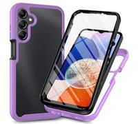 Coque pour Samsung Galaxy A25 5G Coque Étuis,Built-in Screen Protecto Étui en Coque pour Samsung SM-A256B/DSN Galaxy A25 5G / SM-A256E/DSN SM-A256U1 SM-A256E/DS Coque Purple