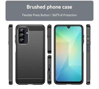 Coque Pour Samsung Galaxy A26 5g - Housse Etui Silicone Gel Carbone + Film Ecran - Noir