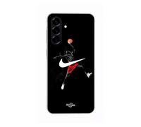 Coque Pour Samsung Galaxy A26 Nike Jordan Logo Fond Noir