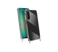 Coque pour Samsung Galaxy A26 Silicone Antichoc avec Cordon Tressé Transparent