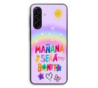 Coque de téléphone - MANIACASE - Samsung Galaxy A27 - Silicone TPU - Motif arc en ciel "Mañana sera bonito" - Noir