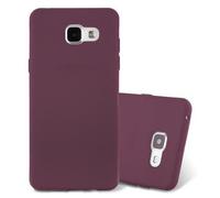 cadorabo Coque pour Samsung Galaxy A3 2016 en Frost Lilas Bordeaux - Housse Protection Souple en Silicone TPU avec Anti-Choc et Anti-Rayures - Ultra Slim Fin Gel Case Cover Bumper