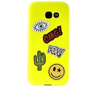 Coque pour Samsung Galaxy A3 (2017) avec 5 Autocollants Inclus Jaune