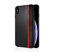 Coque Pour Samsung Galaxy A30 Case Cover En Carbon Noir