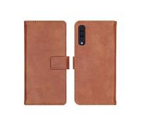 Coque pour Samsung Galaxy A30s,Samsung Galaxy A50 Similicuir Marron