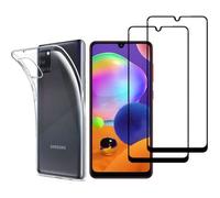 Coque pour Samsung Galaxy A31 et 2 Verres Trempe Bord Noir Film Protection Ecran Phonillico®