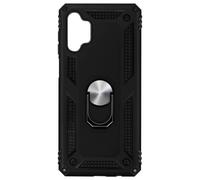 Coque pour Samsung Galaxy A32 5G Antichoc Bi-matière Bague Support Vidéo Noir