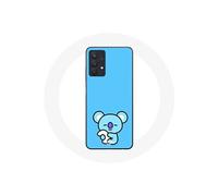 Coque pour Samsung Galaxy A32 5G Bangtan BTS BT21 Koya RM Fond Bleu