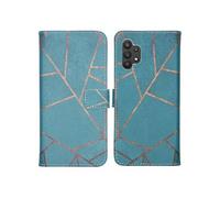 imoshion Design Softcase Bookcase pour Samsung Galaxy A32 (5G) - Blue Graphic