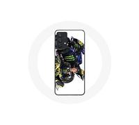 Coque pour Samsung Galaxy A32 5G Valentino Rossi Pilote de vitesse fond blanc