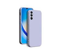Coque pour Samsung Galaxy A34 5G en Silicone avec dragonne assortie Lavande