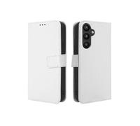 Coque pour Samsung Galaxy A34 5G Etui Protection Housse Premium en Cuir PU, Pochette Flip Case Compatible avec Book Blanc