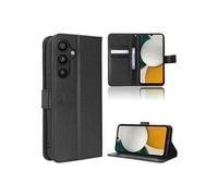 Coque pour Samsung Galaxy A34 5G Etui Protection Housse Premium en Cuir PU, Pochette Flip Case Compatible avec Book Noir