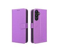 Coque pour Samsung Galaxy A34 5G Etui Protection Housse Premium en Cuir PU, Pochette Flip Case Compatible avec Book Violet