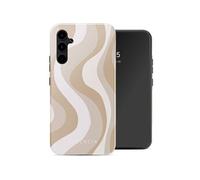 Selencia Coque arrière Vivid pour Samsung Galaxy A34 (5G) - Desert Waves Beige