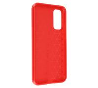 Coque et étui téléphone mobile Avizar Coque pour Samsung Galaxy A34 5G Renforcée Souple Carbone Effet Brossé Rouge