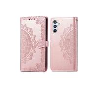 imoshion Etui de télephone Mandala pour Samsung Galaxy A34 (5G) - Rose Doré