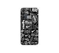 Coque Pour Samsung Galaxy A34 Nike air logo Graffiti Noir et blanc
