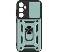 Coque pour Samsung Galaxy A35 5G Bague Support Cache caméra coulissant Vert pâle