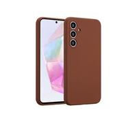 Accezz Accezz Coque Liquid Silicone Samsung Galaxy A35 New Tea Brown Marron