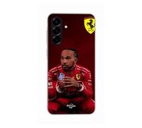 Coque - Maniacase - Samsung Galaxy A36 - Silicone - Noir - Hamilton Scuderia Ferrari