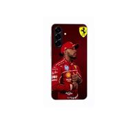 Coque Pour Samsung Galaxy A36 Lewis Hamilton - Official Ferrari Wallpaper