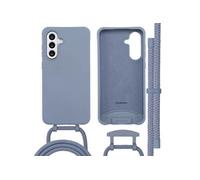 Coque pour Samsung Galaxy A36,Samsung Galaxy A56 (5G) en silicone Cendre Blue