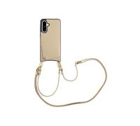 Selencia Coque de téléphone Nova avec cordon et porte-cartes pour Samsung Galaxy A36 / A56 - Beige
