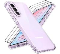 Coque pour Samsung Galaxy A37 5G / A36 5G / A56 5G + x3 Verres trempé - Etui Housse Transparent Vitre Protection Ecran Verre Trempé
