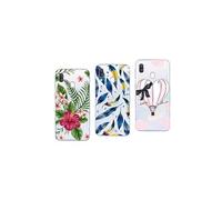 Coque Pour Samsung Galaxy A40 - 3 coques fantaisie gel souple résistant de qualité (Pack#1)