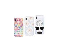 Coque Pour Samsung Galaxy A40 - 3 coques fantaisie gel souple résistant de qualité (Pack#2)