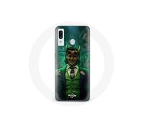 Coque pour Samsung Galaxy A40 Loki Thor Ragnarok avec Casque Affiche Personnage Série Saison 1
