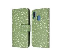 imoshion Design Bibliothèque pour le Samsung Galaxy A40 - Fleurs vertes