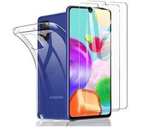 Coque pour Samsung Galaxy A41 et 2 protections écran verre trempé []