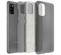 Étui à paillettes pour téléphone portable Samsung Galaxy A41 - argenté
