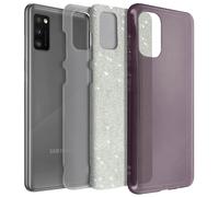 Coque pour Samsung Galaxy A41 Paillette Amovible Silicone Semi-rigide rose