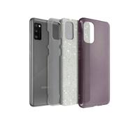 Coque pour Samsung Galaxy A41 Paillette Amovible Silicone Semi-rigide rose