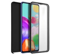 Coque pour Samsung Galaxy A41 Protection Arrière Rigide + Avant Souple Noir