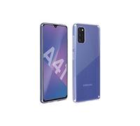 Coque Pour Samsung Galaxy A41 Silicone Souple et Film Verre Trempé 9H Transparent