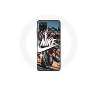 Coque - Nike - Galaxy A42 5G - Souple - Blanc - Motif Roue Moto