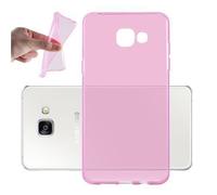 cadorabo Coque pour Samsung Galaxy A5 2016 en Rose Transparent - Housse Protection Souple en Silicone TPU avec Anti-Choc et Anti-Rayures - Ultra Slim Fin Gel Case Cover Bumper
