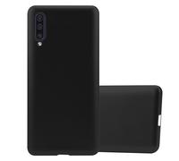 cadorabo Coque pour Samsung Galaxy A50 en Metallic Noir - Housse Protection Souple en Silicone TPU avec Anti-Choc et Anti-Rayures - Ultra Slim Fin Gel Case Cover Bumper