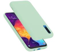 cadorabo Coque Compatible avec Samsung Galaxy A50 4G / A50s / A30s, Étui Housse en Silicone- Coque pour Galaxy A50 4G / A50s / A30s- Protection Antichoc, Anti-Empreintes - Mat Liquid Light Green