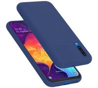 cadorabo Coque Compatible avec Samsung Galaxy A50 4G / A50s / A30s, Étui Housse en Silicone- Coque pour Galaxy A50 4G / A50s / A30s- Protection Antichoc, Anti-Empreintes- TPU Housse - Mat Liquid Blue